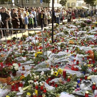 L'attentat de Zoug avait soulevé une onde de choc en Suisse. [Keystone - AP Photo/Jens Meyer]