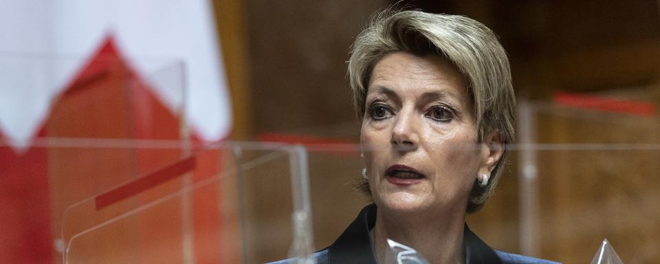 La conseillère fédérale Karin Keller-Sutter. [Keystone - Alessandro della Valle]