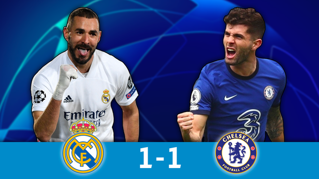 1-2 retour, Real Madrid - Chelsea (1-1): le Real s'en sort bien grâce à Benzema