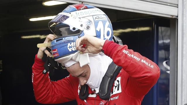 Charles Leclerc avait fortement endommagé sa Ferrari lors des essais à Monaco. [Sebastien Nogier]