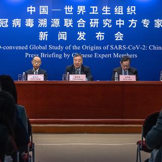 Rapport d'enquête de l'OMS: "Des accusations sans fondements" selon les autorités chinoises. [EPA via Keystone - Roman Pilipey]