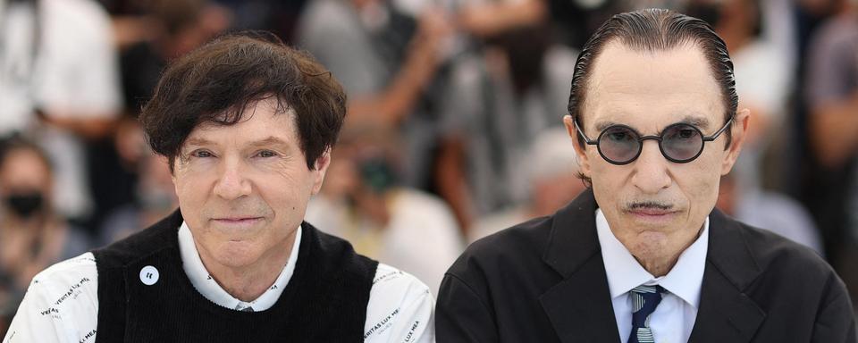 Russell et Ron Mael, les deux frères du groupe Sparks. [AFP - Valery Hache]