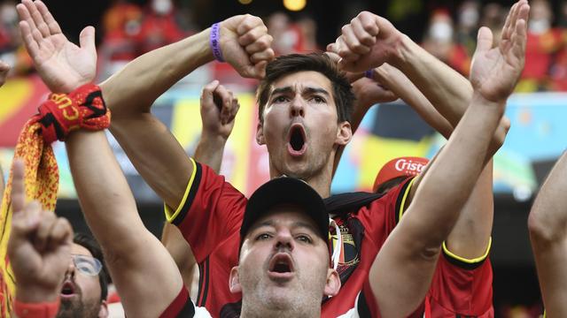 Supporter qui chante [Keystone - Pool Photo via AP - Andreas Gebert]