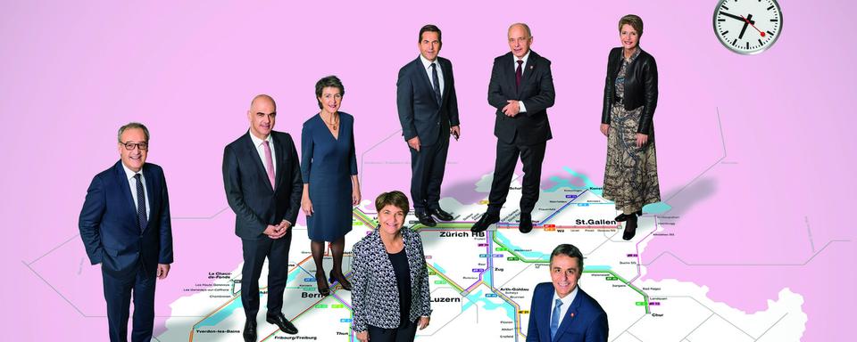 La photo officielle du Conseil fédéral 2022. [Chancellerie fédérale - Stefano Spinelli]