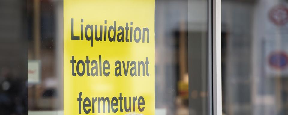 Recul généralisé des faillites d'entreprises en 2020, malgré la crise sanitaire du Covid-19. [KEYSTONE - LAURENT GILLIERON]