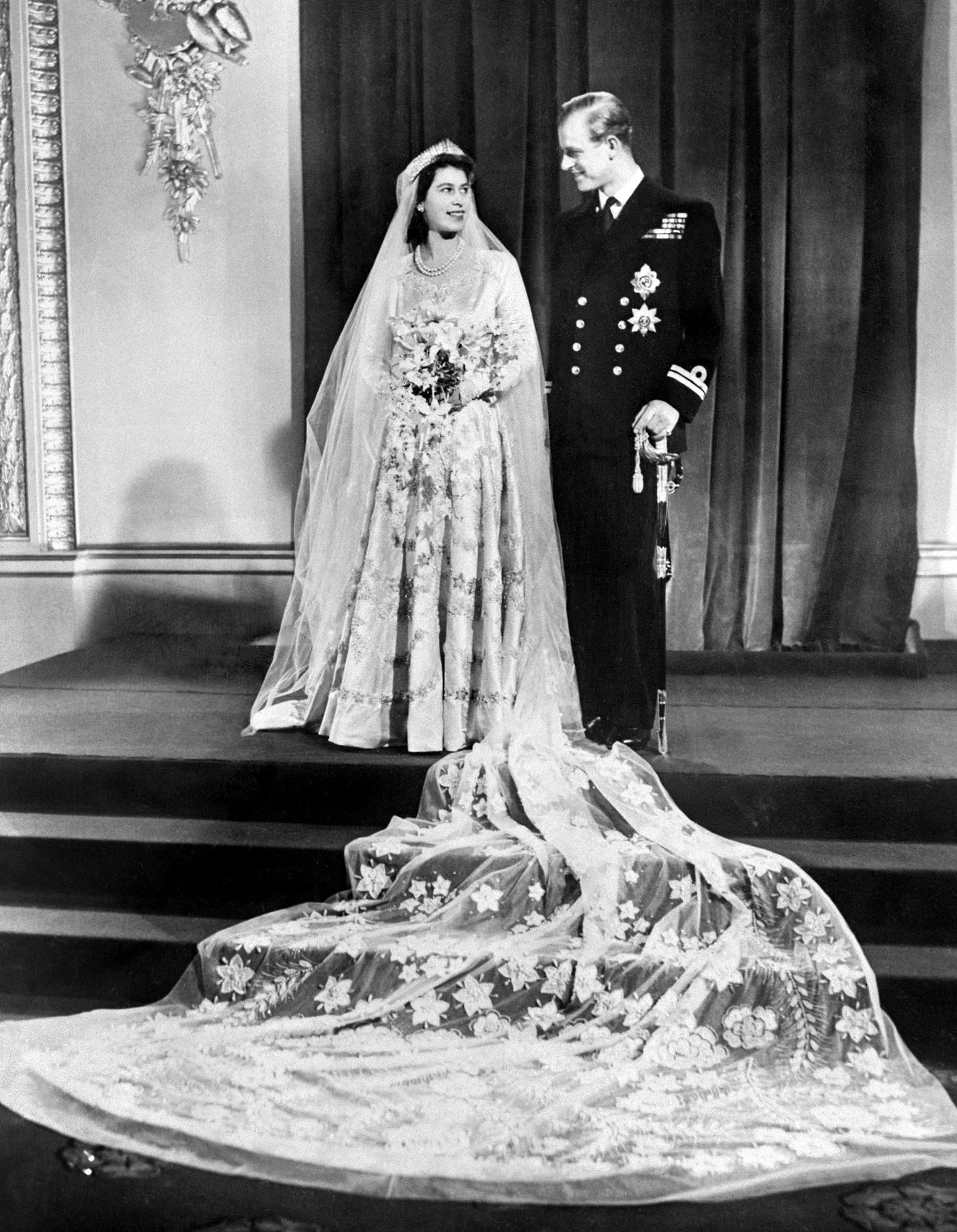 Le prince Philip et la reine Elizabeth, alors encore princesse, se sont mariés le 20 novembre 1947. [AFP - -]
