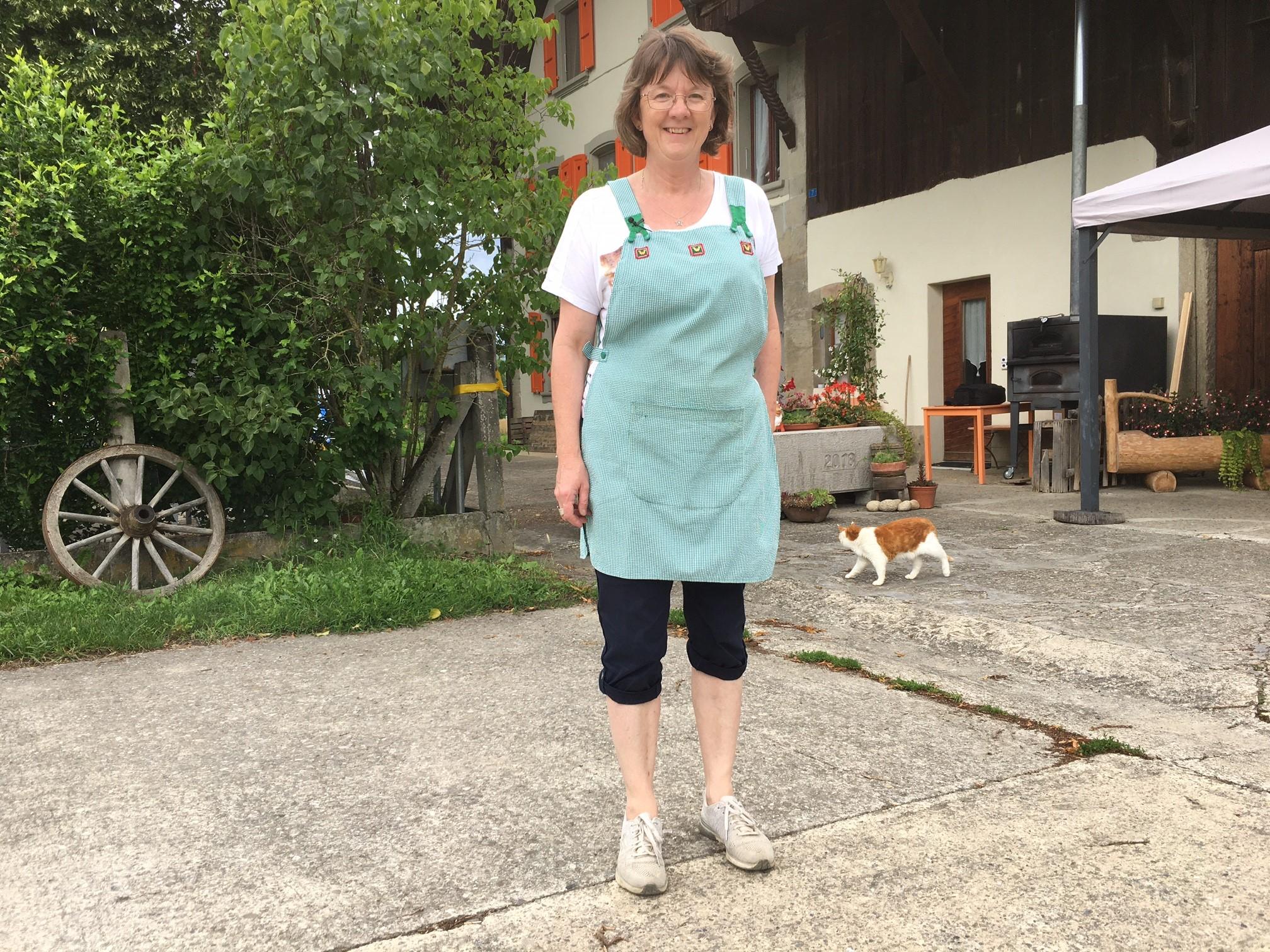 Anita Ruegsegger, paysanne à Delley (FR). [RTS]