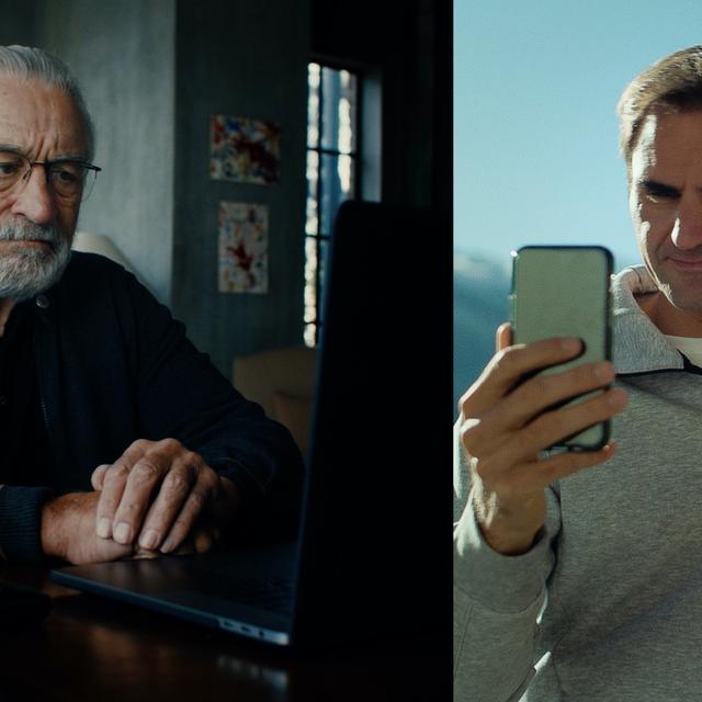 Robert de Niro et Roger Federer dans un spot de promotion de Suisse Tourisme.
Schweiz Tourismus [Schweiz Tourismus]