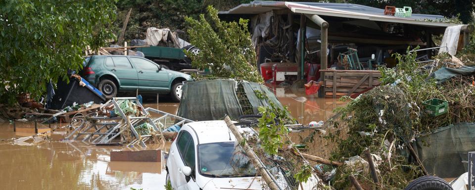 La petite ville de Bad Neuenahr a été particulièrement touchée par la violence des eaux. [DPA/Keystone - Thomas Frey]