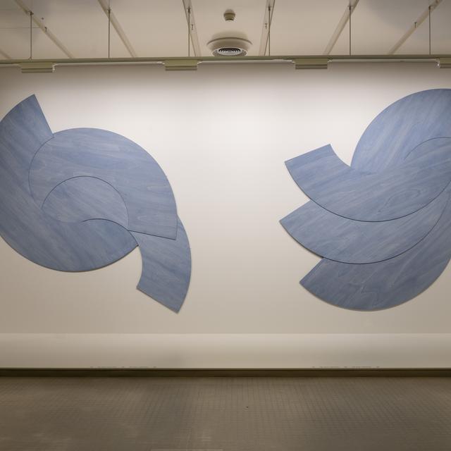Un œuvre de Emmanuel Mbessé exposée dans le hall du CHUV à Lausanne. [DR]