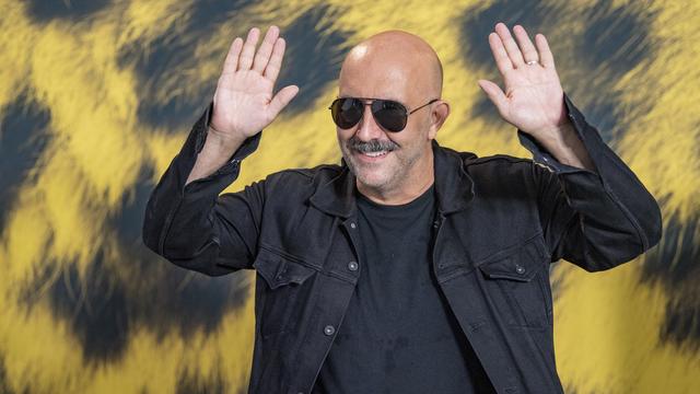 Le réalisateur Gaspard Noé présente son film "Vortex" au Festival de Locarno le 8 août 2021. [Keystone - Urs Flueeler]