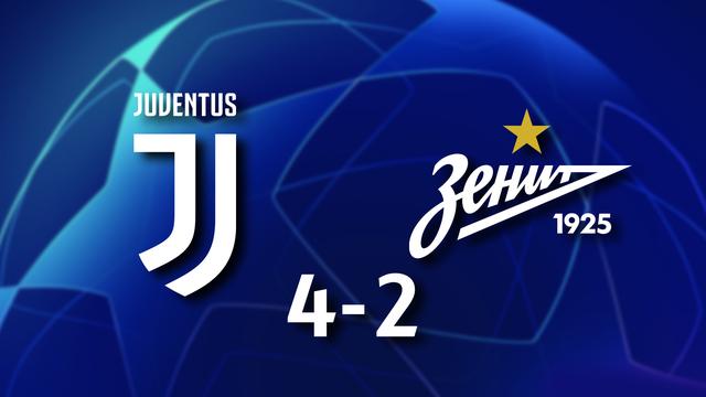 4e j. Gr.H, Juventus - Zenit St-Pét. (4-2): résumé de la rencontre