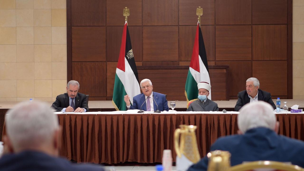 Mahmoud Abbas a annoncé le report des élections législatives en Palestine. [Keystone/EPA - Thaer Ghanaim]