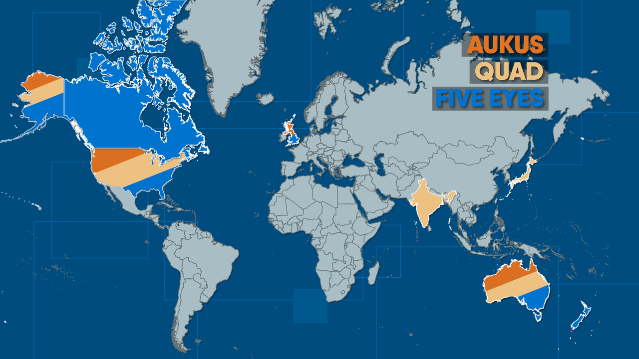 Les alliances américaines en Indo-Pacifique. [RTS - Géopolitis]