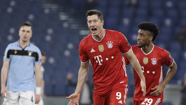 Lewandowski a mis sur orbite le Bayern à la 9e minute. [Gregorio Borgia]