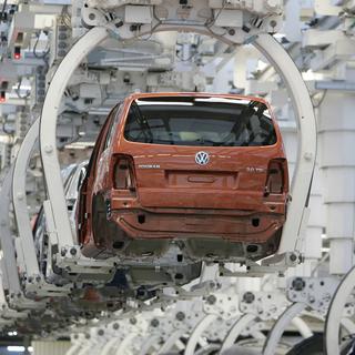 L'industrie automobile et l'exportation à l'internationale sont particulièrement touchés en Allemagne. [AP Photo/Keystone - Joerg Sarbach]