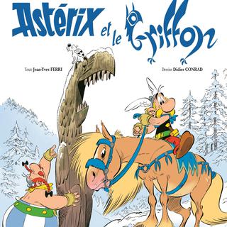 La couverture de la BD "Astérix et le Griffon". [Jean-Yves Ferri/Didier Conrad/Ed. Albert René]