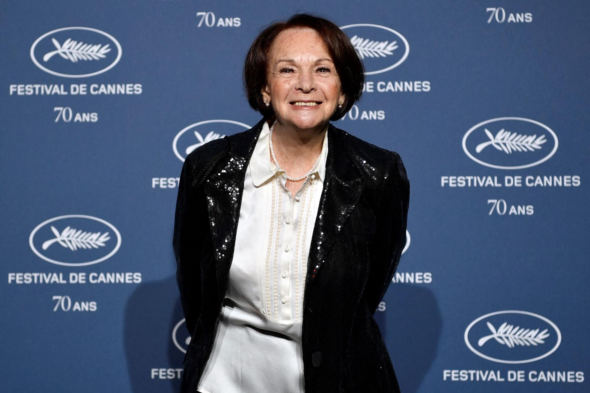 Françoise Arnoul en 2017 au Festival de Cannes. [AFP - Philippe Lopez]