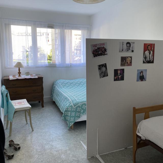 Appartement reconstitué pour l’exposition ‘’La vie HLM’’, cité Emile Dubois d’Aubervilliers, en Seine-Saint-Denis [RTS - Lola Fourmy]