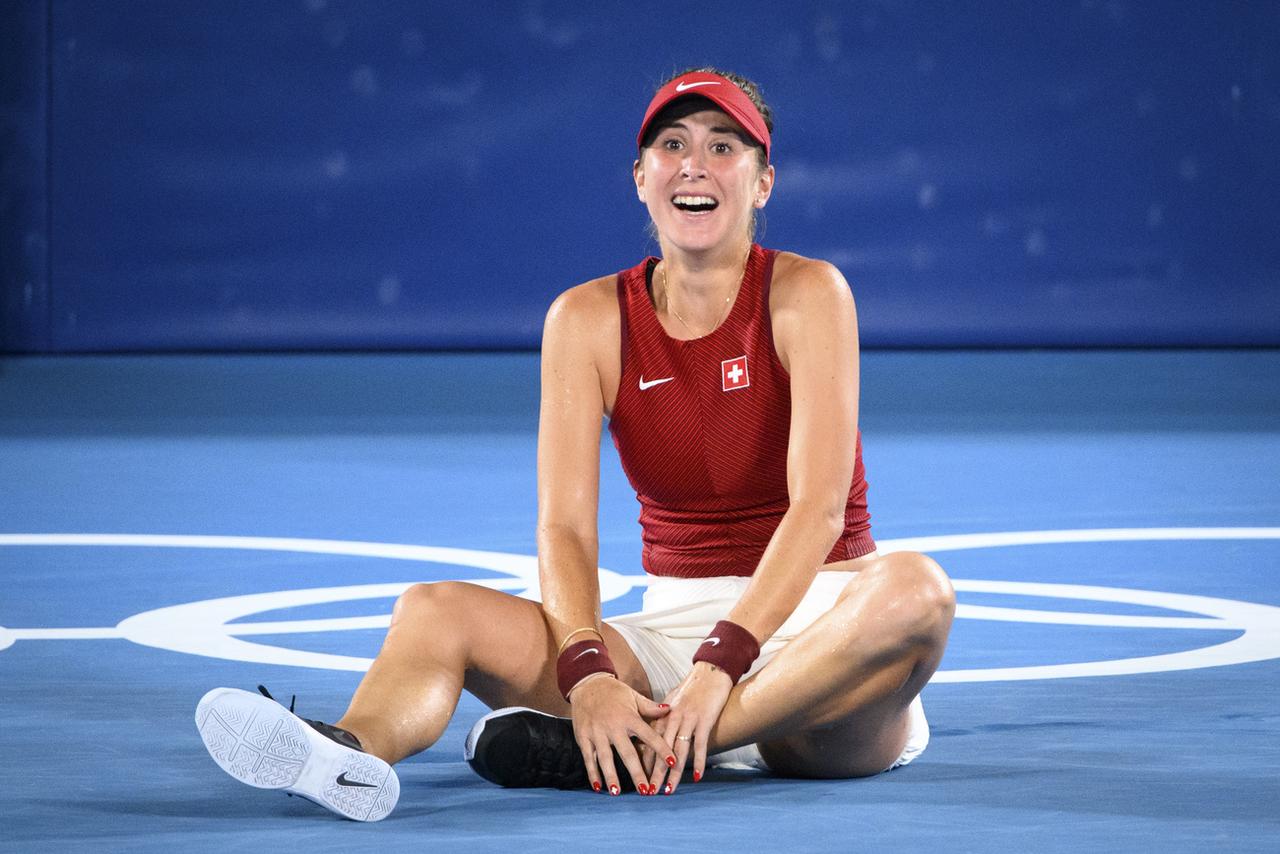 Belinda Bencic, sacrée championne olympique cet été. [Keystone - Laurent Gillieron]