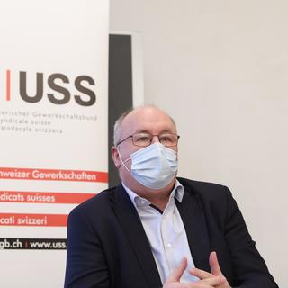 La pandémie du coronavirus a mis en lumière et accru les inégalités, rappelle l'Union syndicale suisse à l'occasion du 1er Mai, journée des travailleuses et des travailleurs. Des actions syndicales sont prévues ce samedi dans toute la Suisse. [KEYSTONE - ANTHONY ANEX]