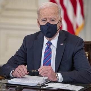 Joe Biden, le 24 mars 2021. [EPA/Keystone - Shawn Thew]