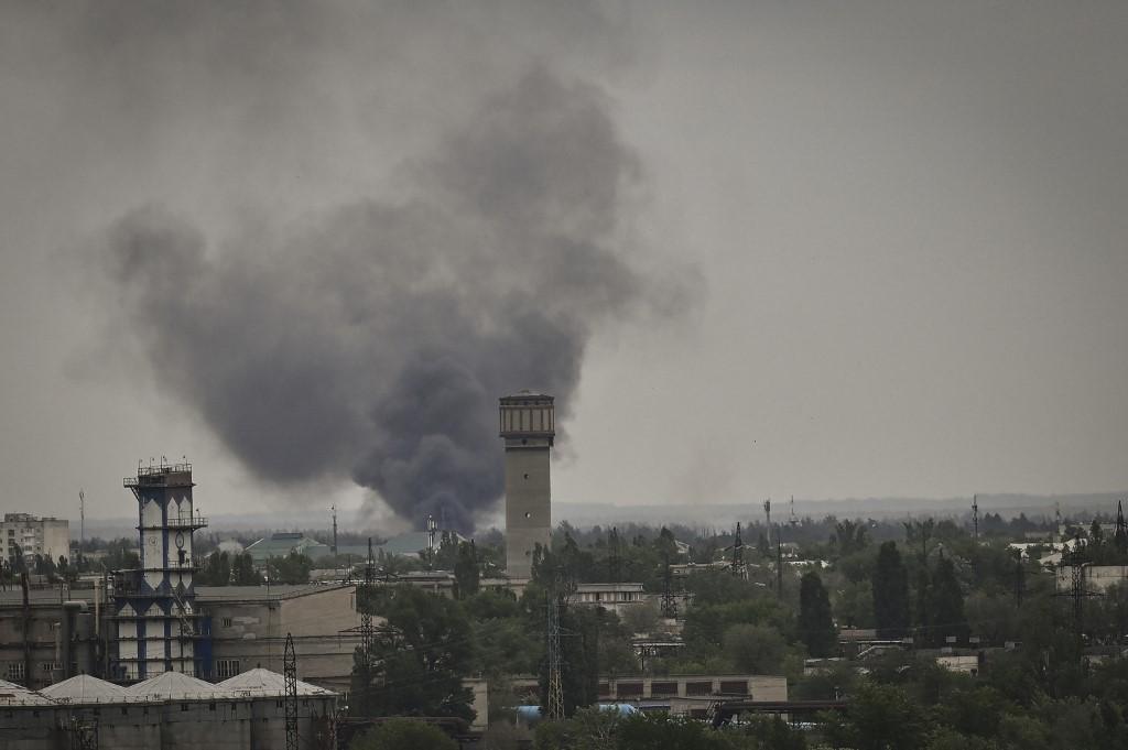 Un bombardement cette semaine à Severodonetsk, dans l'est de l'Ukraine. [afp - Aris Messins]