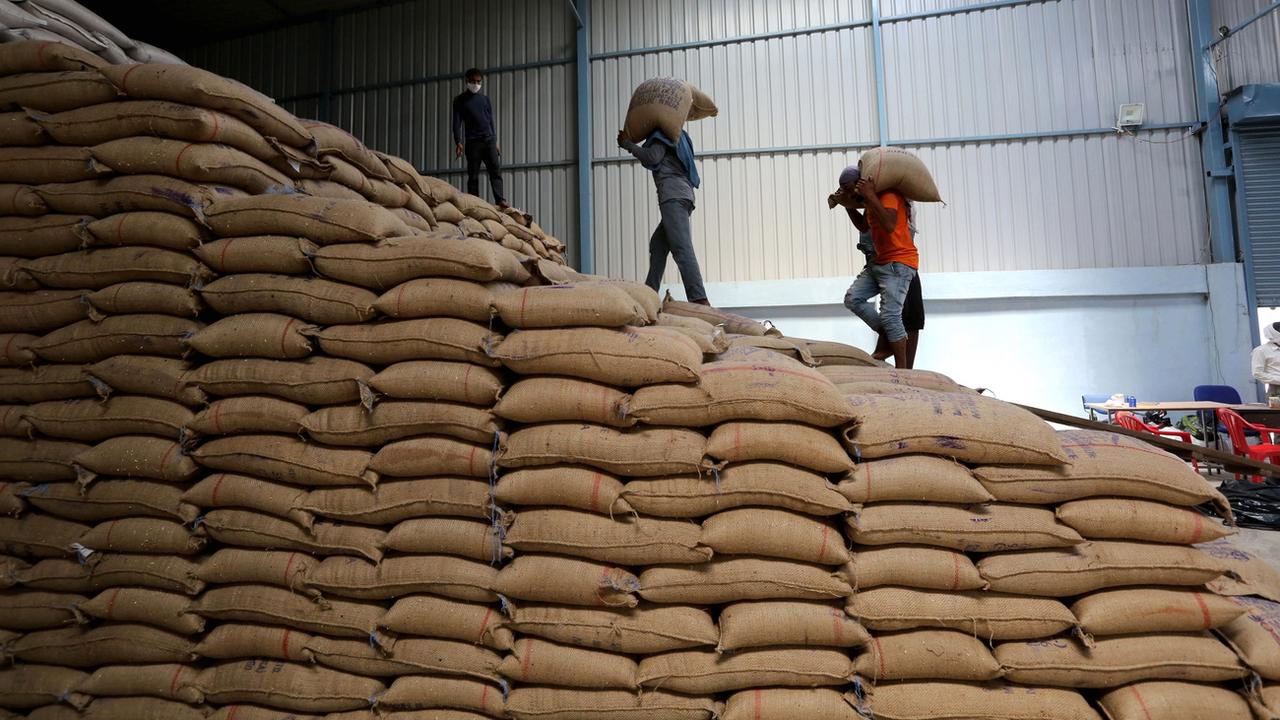 L'embargo indien fait grimper encore plus les prix du blé. [EPA/Keystone - Sanjeev Gupta]
