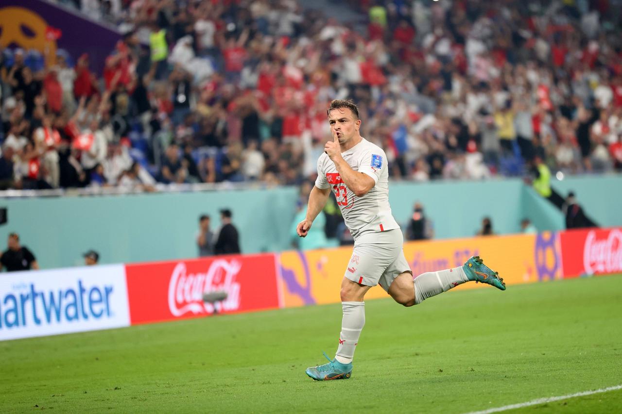 La joie de Shaqiri après son ouverture du score. [Imago - IMAGO/PIOTR KUCZA]