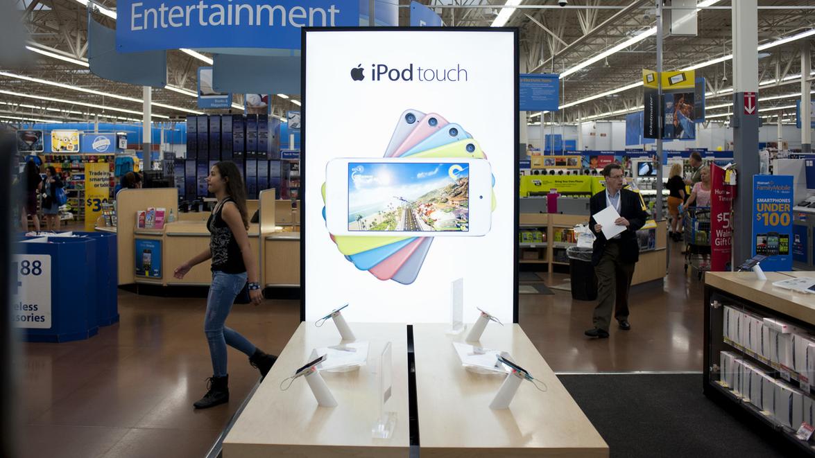 Un iPod touch présenté dans un magasin aux Etats-Unis en 2014.