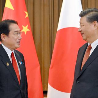 Xi Jinping et Fumio Kishida, le 17 novembre 2022. [AP/Keystone]