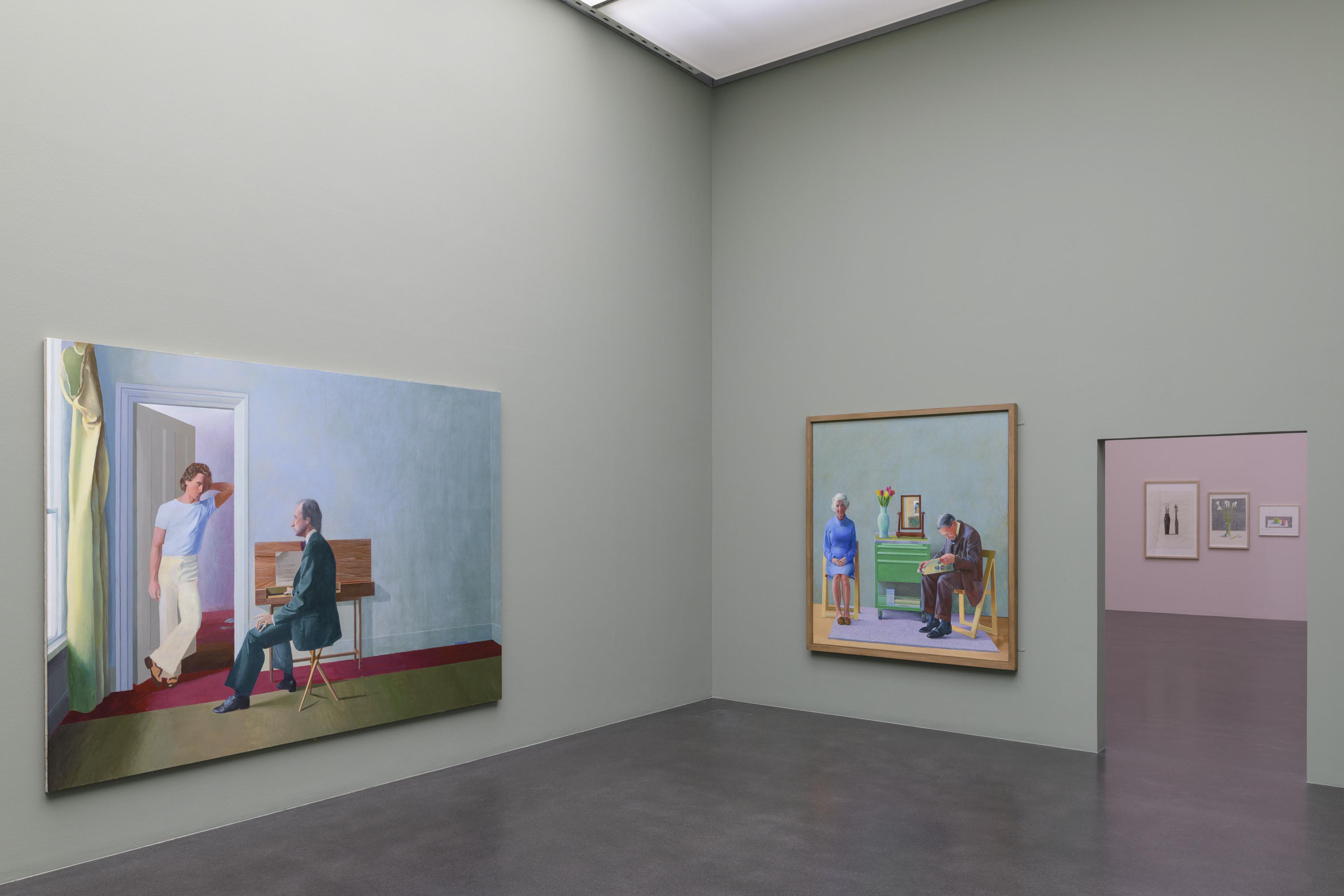 Vue de l'exposition "David Hockney. Moving Focus" au Kunstmuseum de Lucerne. [Kunstmuseum Luzern - Marc Latzel]