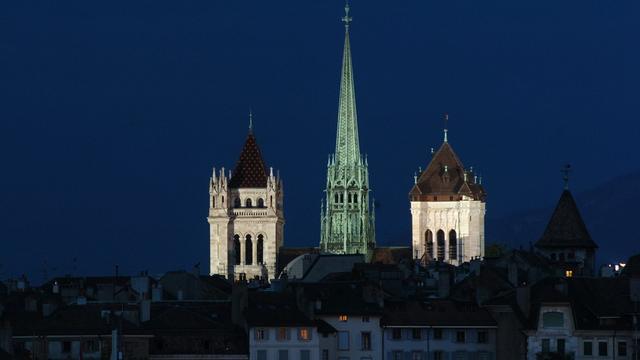 Cathédrale Saint-Pierre à Genève. [Keystone - Laurent Gillieron]