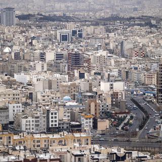 Vue de la ville de Téhéran. [Keystone - Peter Klaunzer]
