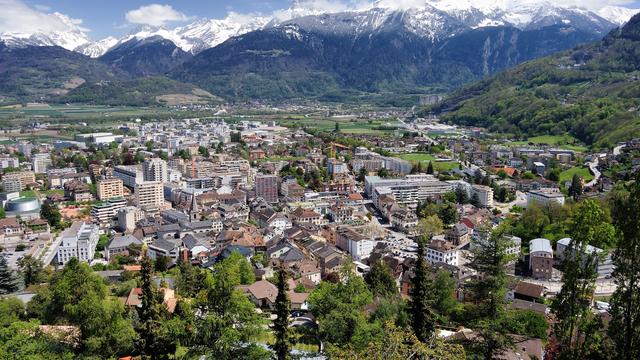 La ville de Monthey, en Valais. [CC BY-SA 4.0 - Zacharie Grossen]