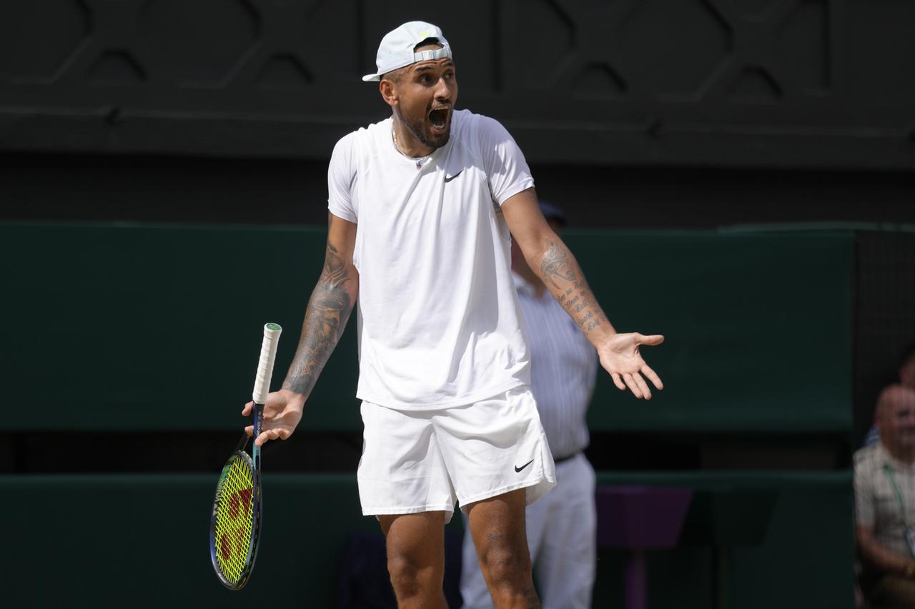 Nick Kyrgios n'a pas fait le poids dans les deux derniers sets. [KEYSTONE - Kirsty Wigglesworth]