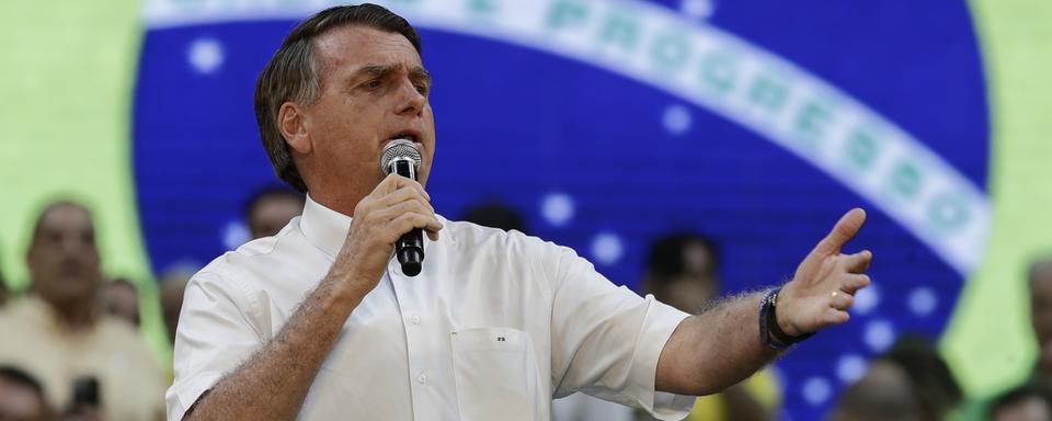 Jair Bolsonaro à Rio le 24 juillet 2022. [AP/Keystone - Bruna Prado]