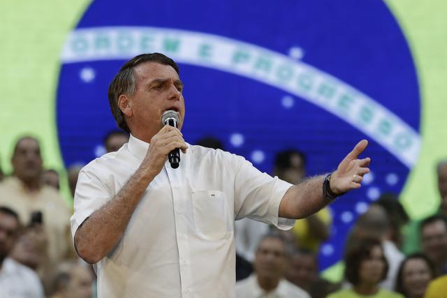 Jair Bolsonaro à Rio le 24 juillet 2022. [AP/Keystone - Bruna Prado]