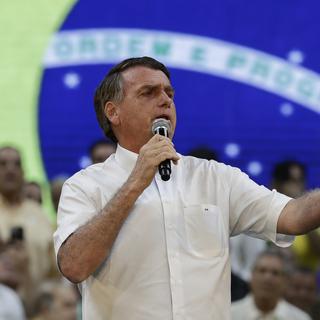 Jair Bolsonaro à Rio le 24 juillet 2022. [AP/Keystone - Bruna Prado]