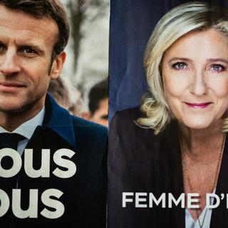 Macron et Le Pen au coude-à-coude à 24%, selon un premier sondage. [HANS LUCAS VIA AFP - XOSE BOUZAS]
