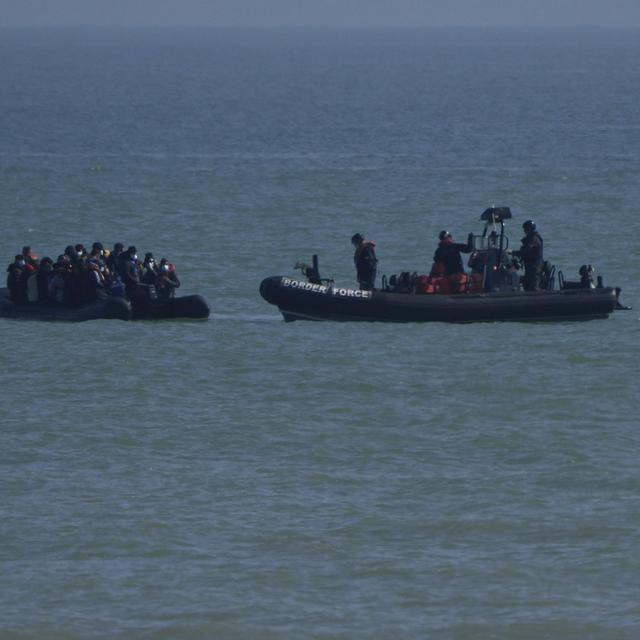 Quelque 28'000 migrants ont traversé la Manche l'année passée. [AP - Alastair Grant]