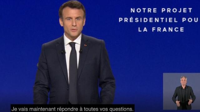 Emmanuel Macron a présenté son programme le 17 mars. [DR - Capture d'écran]