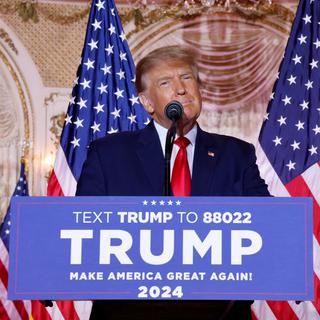 Le 15 novembre 2022, Donald Trump a annoncé être candidat pour l'élection présidentielle de 2024. [REUTERS - Jonathan Ernst]
