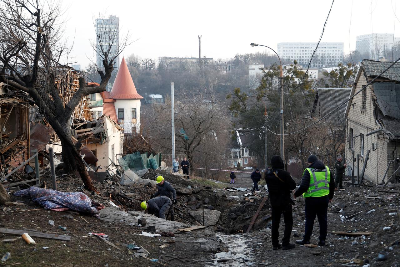 Des frappes russes ont touché plusieurs régions de l'Ukraine et ont fait au moins un mort à Kiev. [Reuters - Valentyn Ogirenko]