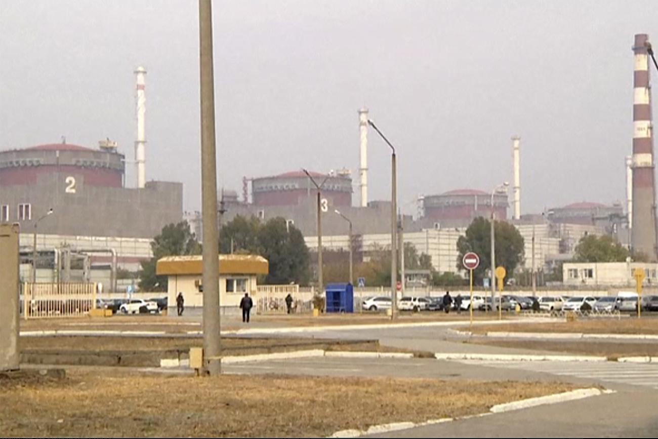 La centrale nucléaire de Zaporijjia, la plus grande d'Europe. [Keystone]