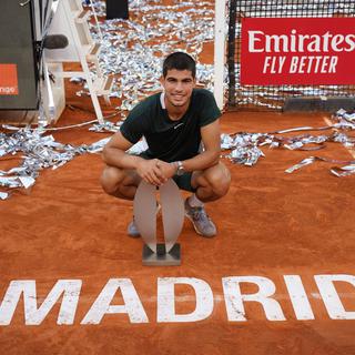 L'Espagnol Carlos Alcaraz a parfaitement conclu sa semaine de rêve à Madrid. [Imago]