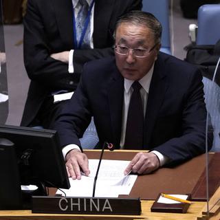 Le représentant permanent de la Chine à l'ONU Zhang Jun. [NurPhoto/AFP - John Lamparski]