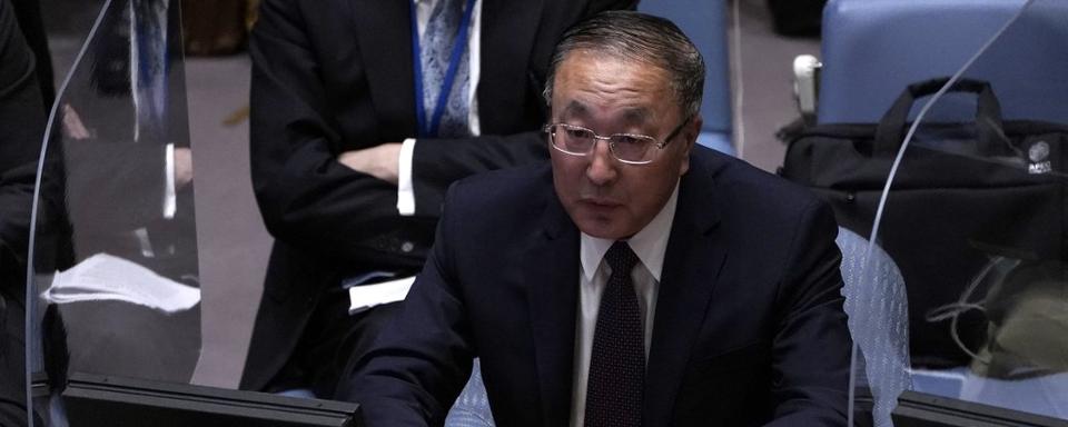 Le représentant permanent de la Chine à l'ONU Zhang Jun. [NurPhoto/AFP - John Lamparski]