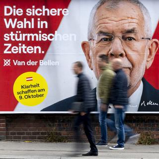 Le président autrichien sortant Van der Bellen a fait une campagne calme en 2022 [AFP - JOE KLAMAR]