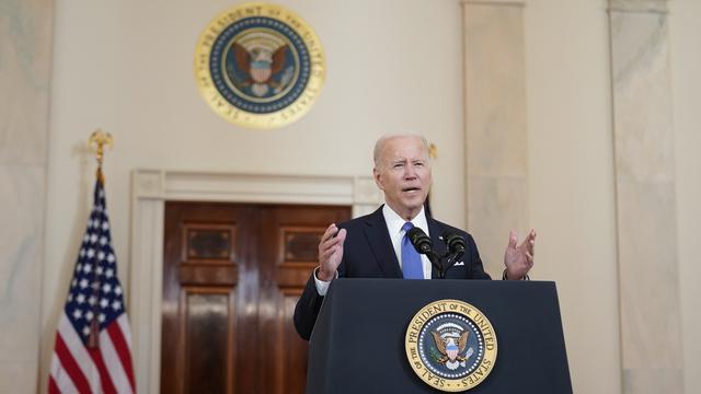 Joe Biden dénonce une "erreur tragique", résultat d'une "idéologie extrémiste". [KEYSTONE - ANDREW HARNIK]